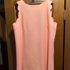 ADORABLE light pink scalloped dress